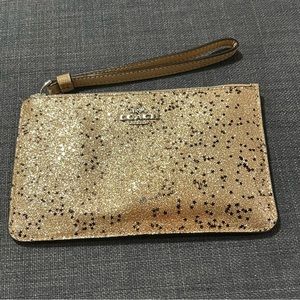 Coach Gold Glitter Wallet